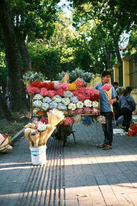 Reception bouquets for corporate event